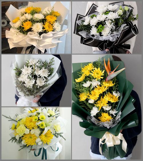 新疆塔城地区塔城市地区种牛场白事花束代送